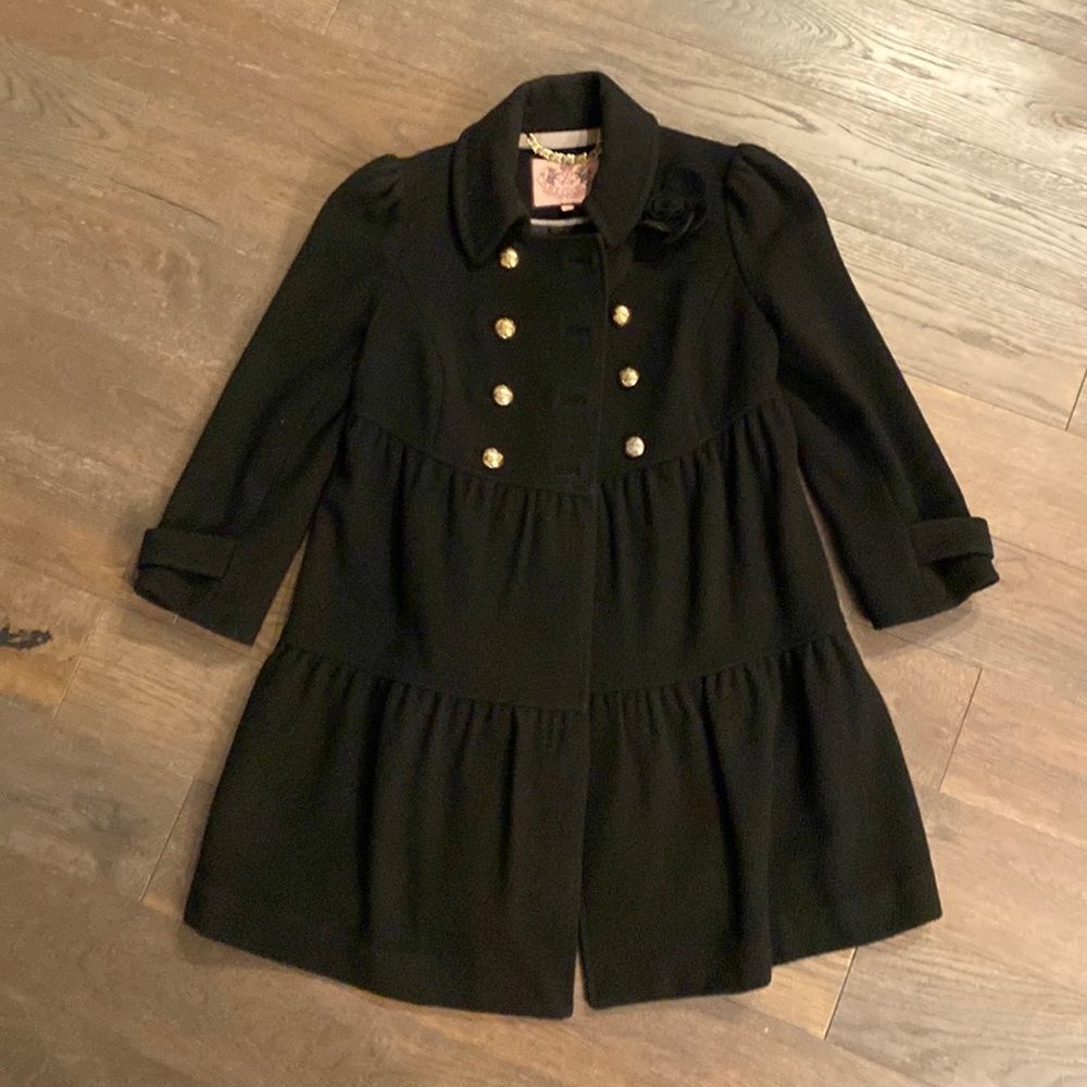 Juicy Couture Black Pea Coat